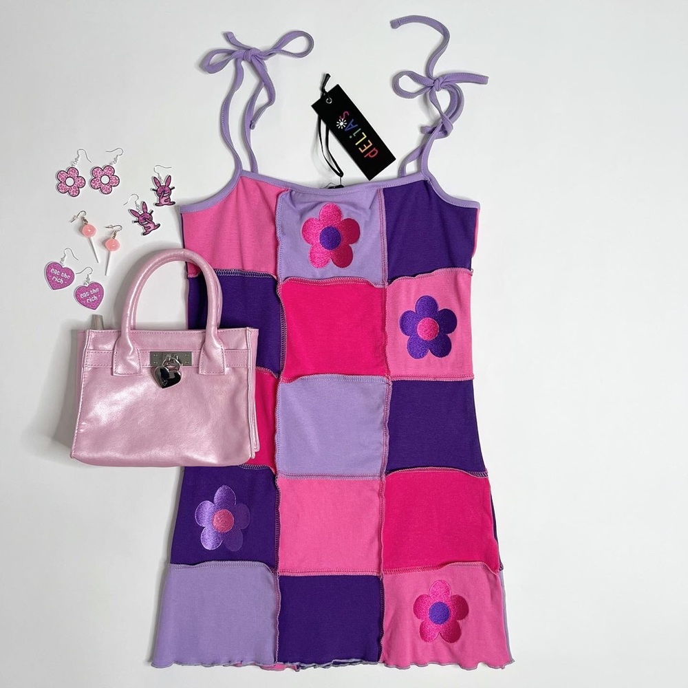 NWT Delia’s Dollskill Patchwork Mini Dress